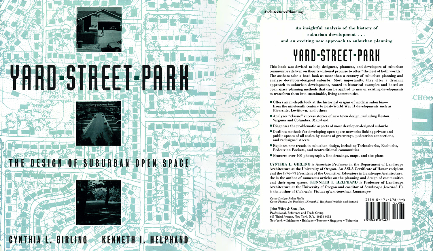 Yard_Street_Park جلد کتاب حیاط ، خیابان ، پارک: طراحی فضای باز حومه ( Yard, Street, Park: The Design of Suburban Open Space )